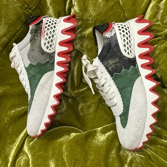 Christian loubotin CL Paris 38.5 size sneakers flawed read below ! Only shoes - Picture 7 of 13